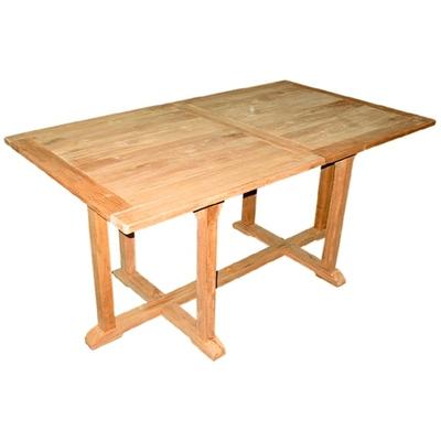 Lex Premium XXL Teak Ausziehtisch rechteckig Gartentisch Teakmöbel ausziehbar 210 cm