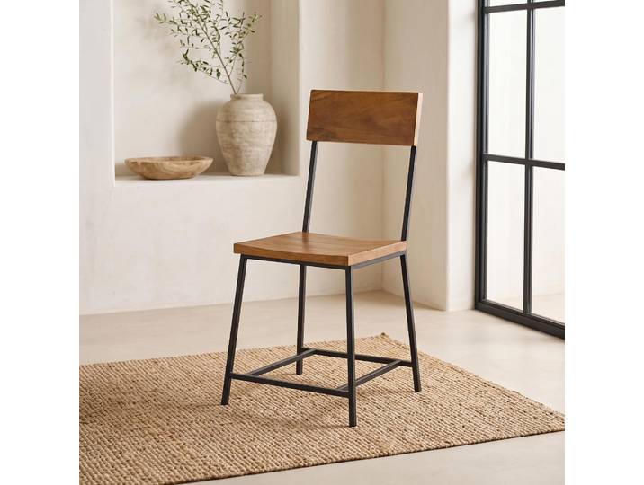 Chaise bois et métal Robin