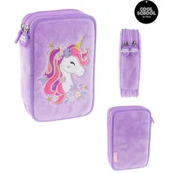 Tinka Magic, Etui, Tinka - Pencil Case Double Unicorn - Purple