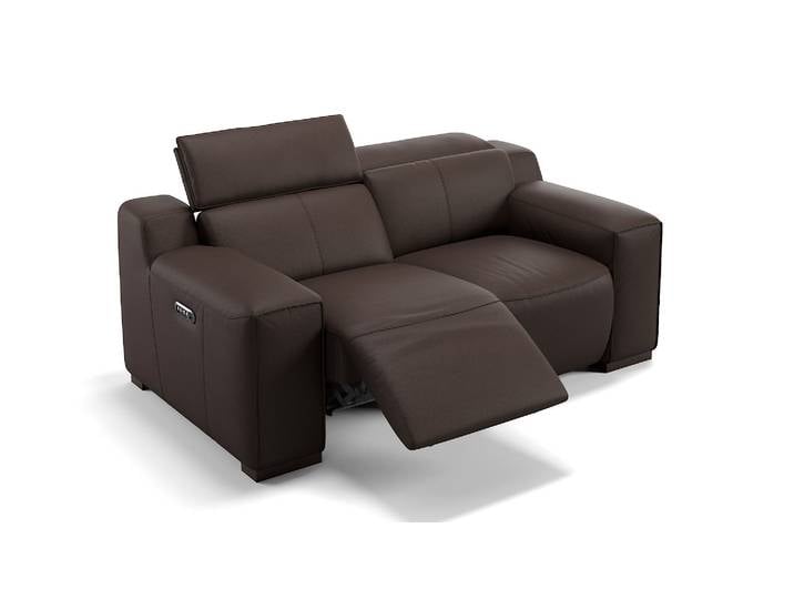 2-Sitzer Sofa LORETO Designer Ledersofa