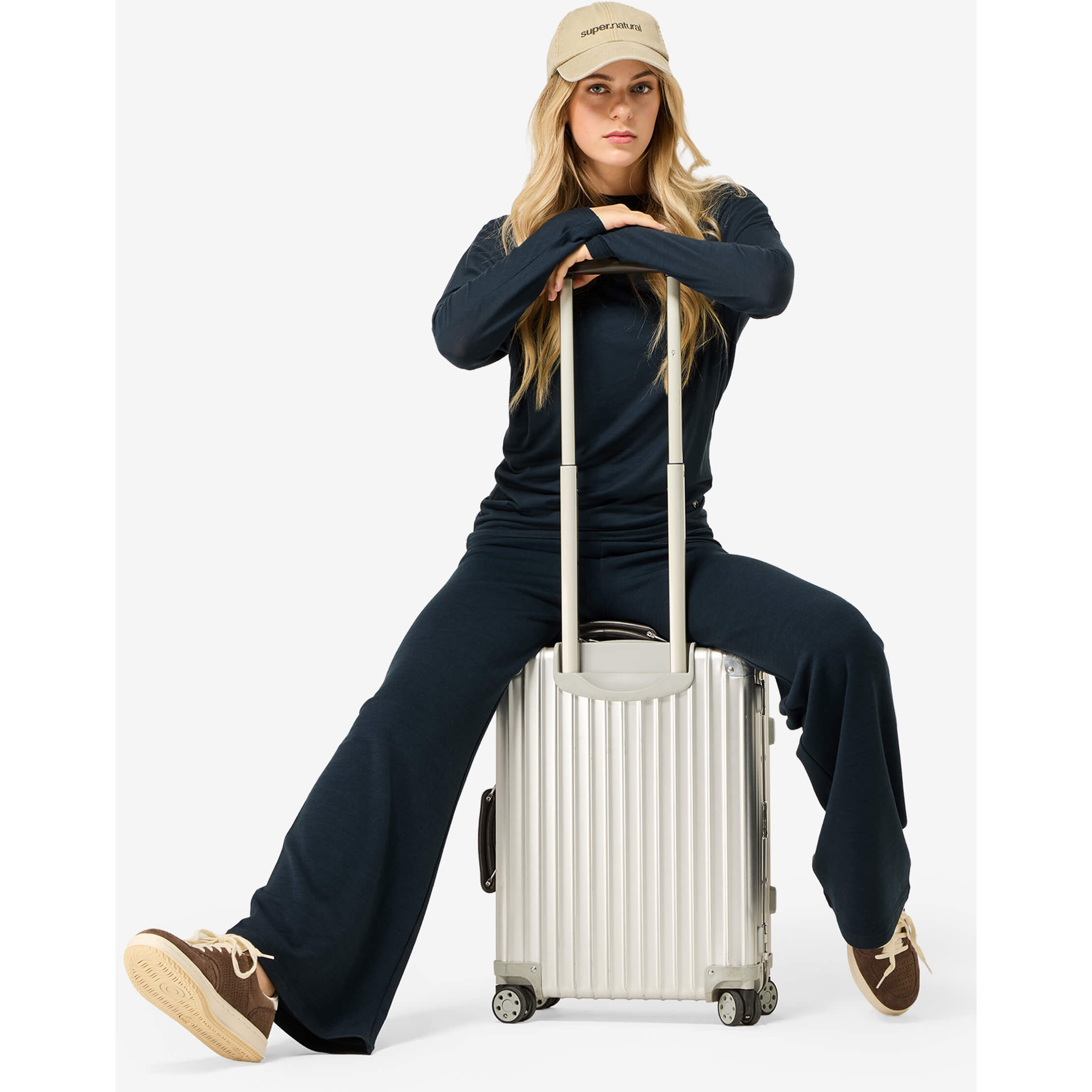 Super.Natural Yoga Loose Damen Longsleeves Merino blau Größe XL Yoga | Lifestyle Hautfreundlich Merinowolle