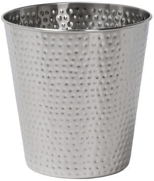 happimess Axel Modern Minimalist Hammered Steel 2-Gallon Wastebasket