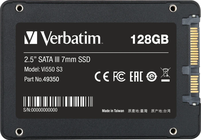 Verbatim VI550 S3 2,5" SSD - 128 GB