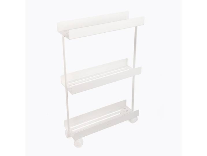 Etagère roulante métallique blanche à 3 niveaux