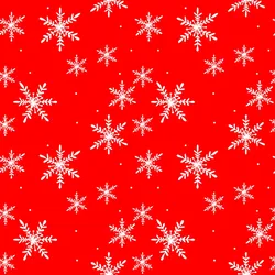 ti-flair 20 Servietten Papier 33x33cm 3-lagig - hochwertige Einweg Papierservietten Weihnachtsservietten Weiße Schneeflocken Partyservietten Winter Rot