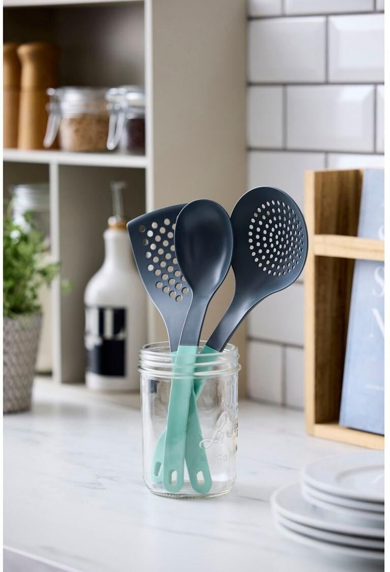 Kochbesteck-Set "Rosti Optima 3-tlg.", grau (grün), Nylon, Kochbesteck-Sets, Kochbesteck-Set, Küchenhelfer-Set 3-tlg. aus Nylon, hitzebeständig bis 220 C grün Einheitsgröße