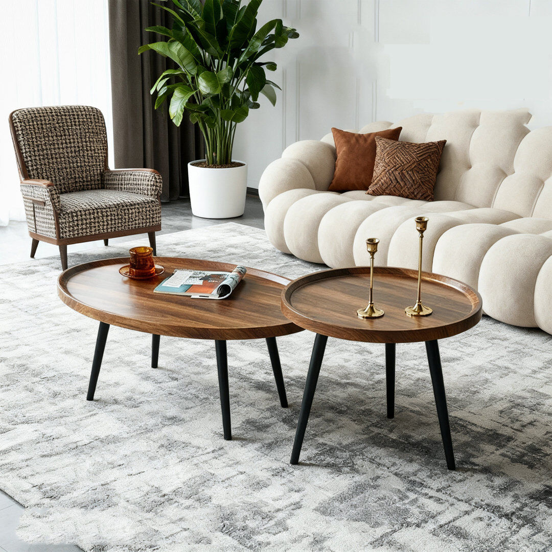 Borough Wharf Coffee Table Brown 55cm H X 80cm W X 38cm D