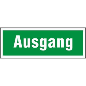 Abtec Hinweisschild Folie, 29,7 x 10,5 cm, Rettungszeichen, Ausgang