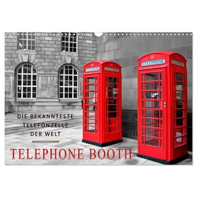 Die bekannteste Telefonzelle der Welt - Telephone Booth (Wandkalender 2026 DIN A3 quer), CALVENDO Monatskalender