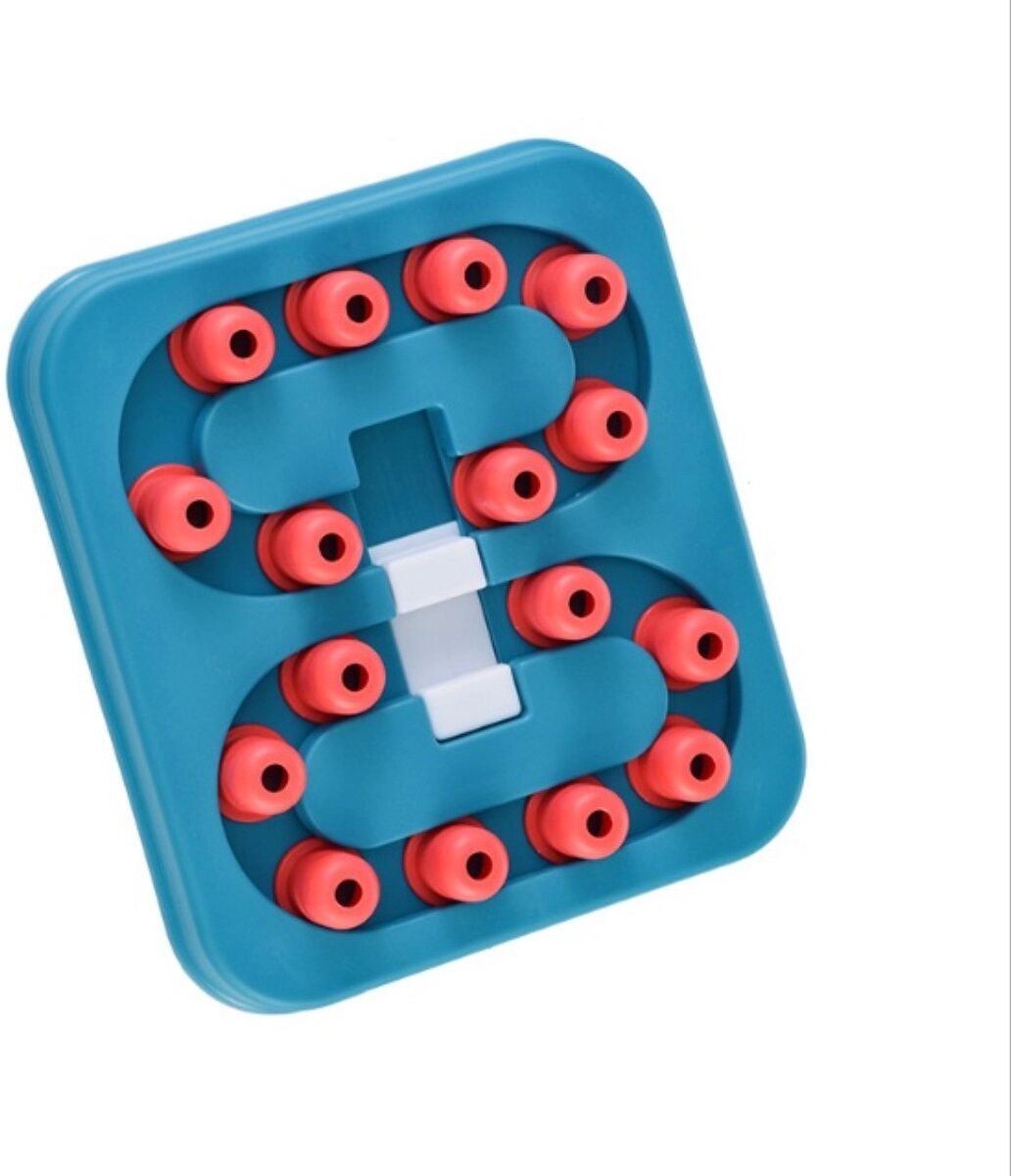 INF Interaktiver Slow Feeder Hundenapf – PP Anti-Erstickungs-Puzzle für Beschäftigung und langsames Fressen, mehrere Farben Blau