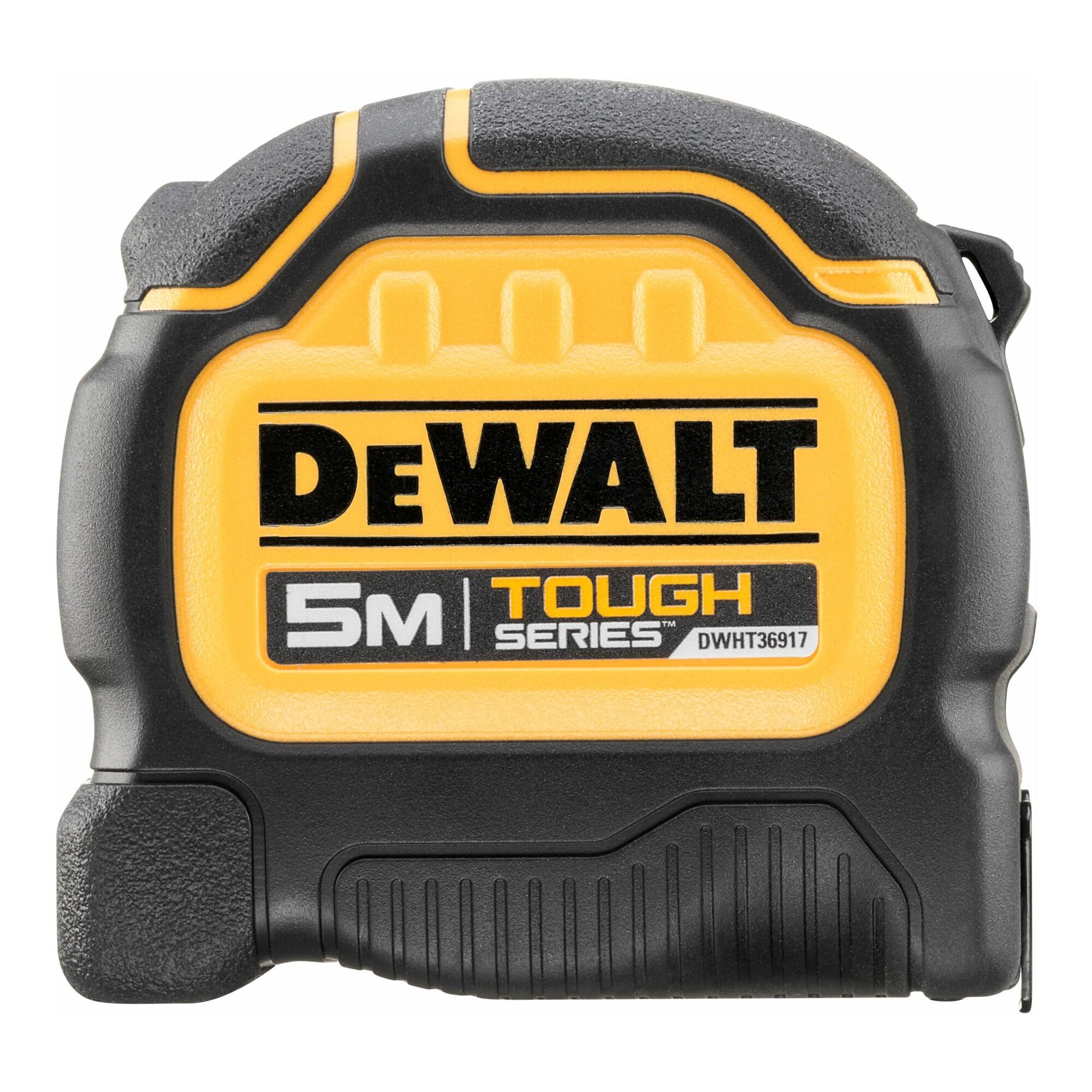 DEWALT Bandmaß Tough Tape 5m x 32mm Fallschutz bis 30m BladeArmor DWHT36917-0)