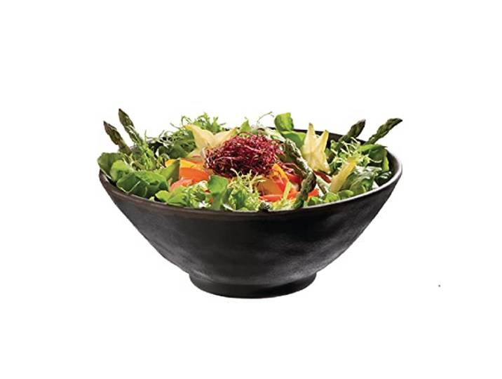 APS 84111 Marone Melamine Bowl, 190 mm x 80 mm diameter, 7,5 cm x 3 , zwart