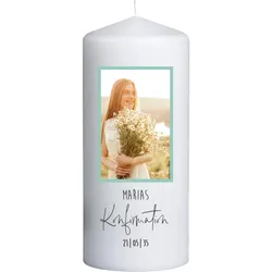 Konfirmationskerze individuell selbst gestalten