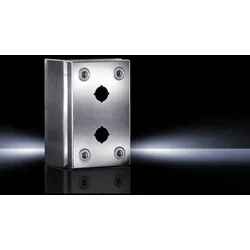 Rittal Tastergehäuse aus Edelstahl SM 2384.020  Ausbrüche 2 BxHxT 160mm x 100mm x 90mm