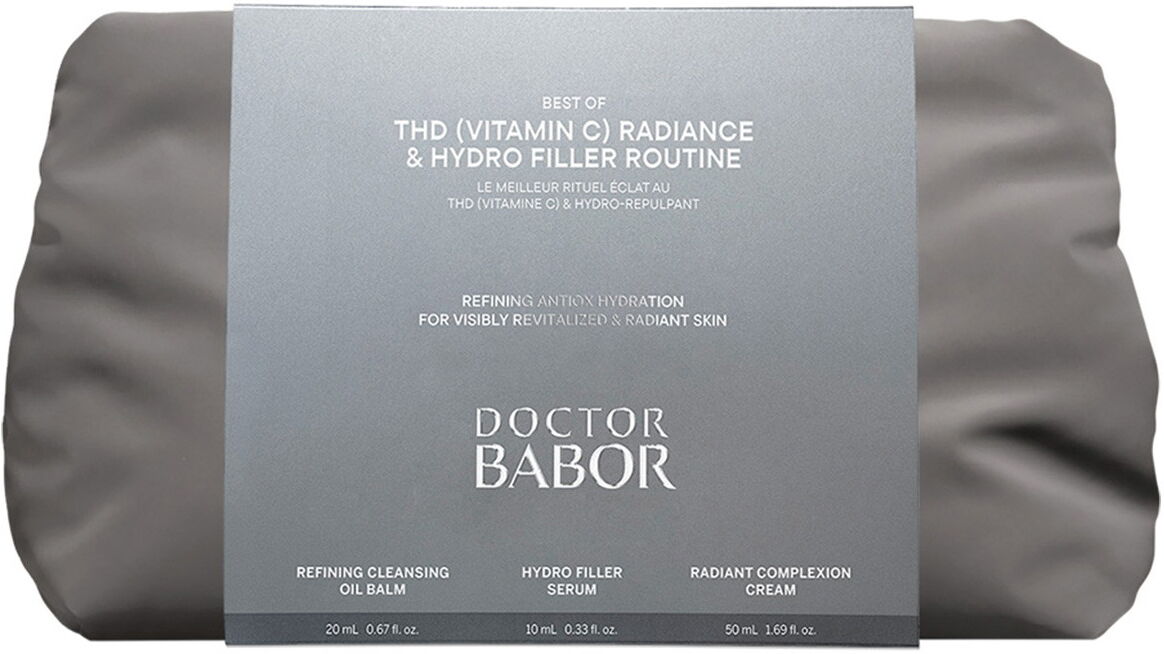 80ml BABOR DOCTOR BABOR THD Radiance & Hydro Filler Routine Set (Cream 50ml + Balm 20ml + Serum 10ml + Tasche)