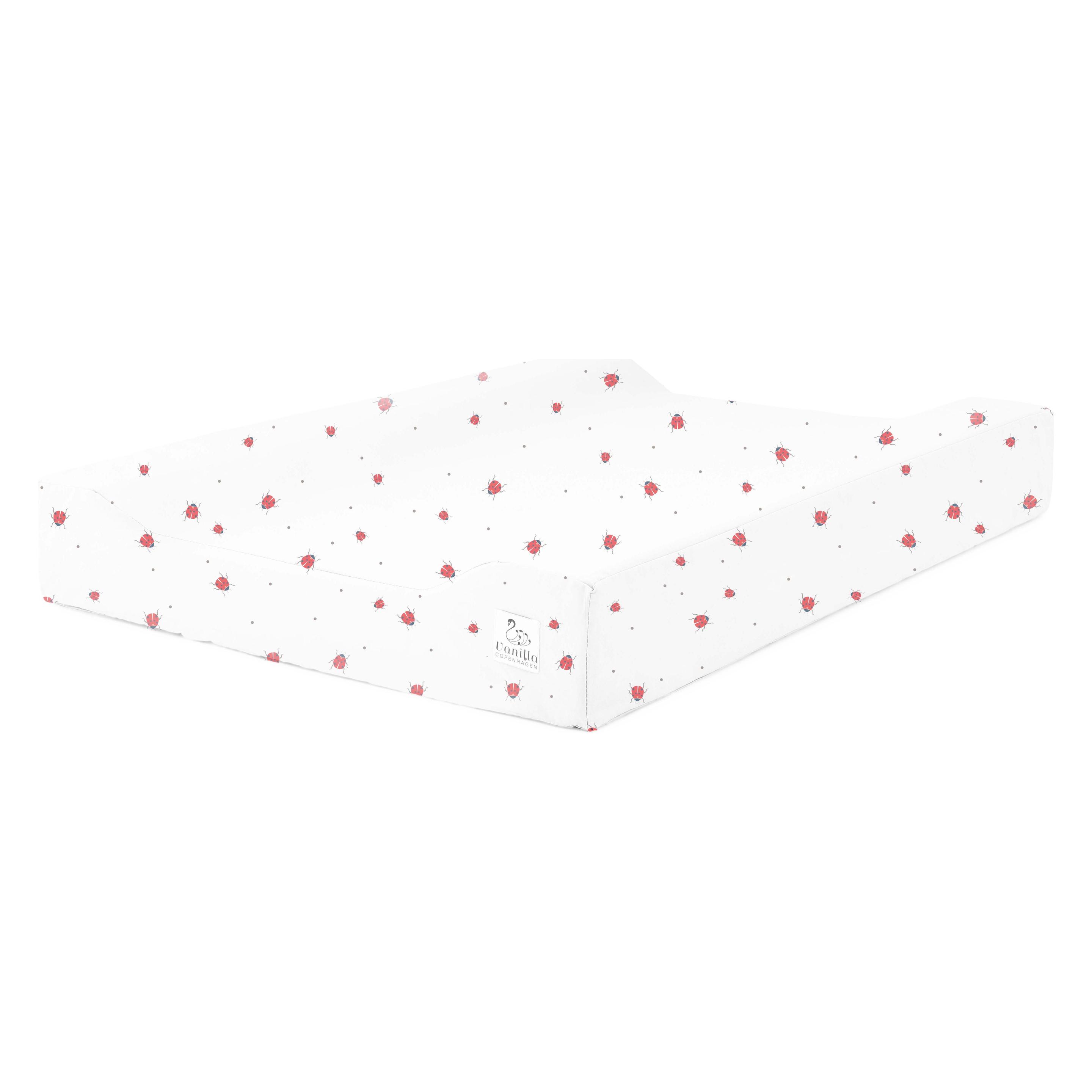 Copenhagen Studios Vanilla - Changing Mat - Lady Lovebug - Milk - 50 x 64 x 9 cm (CMAT8826)