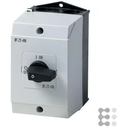 Eaton Schalter 32A 3-polig, Schalter + Taster, Grau, Schwarz