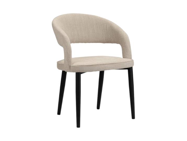 Design Stuhl „Tusk“ mit Armlehnen Beige Global Interiors
