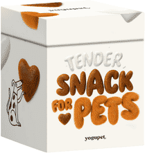 Yogupet Tender Snack Box Caixa Branca para Cão e Gato 100g