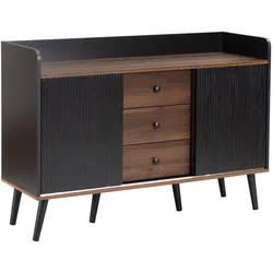 SIDEBOARD Schwarz 117,5/39,5/80 cm