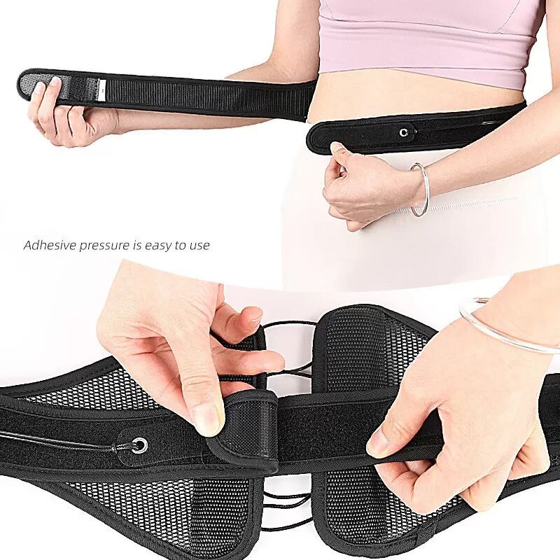 INF Ceinture de soutien lombaire réglable à cordon - Support dorsal en maille aérée L