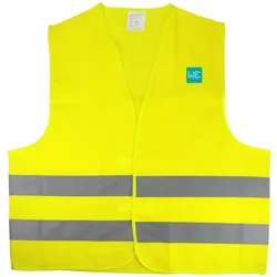 WE - Gelbe Warnweste 100 % Polyester 12 mr/m2