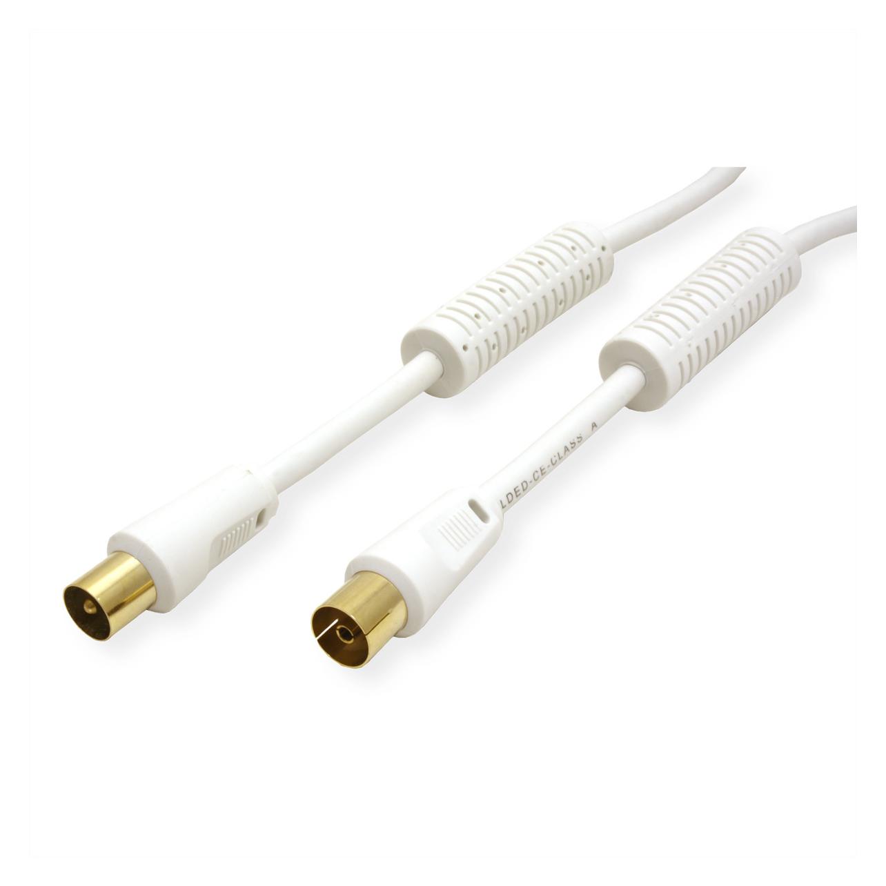 Value Antennenkabel, 2M, doppelt geschirmt (80 dB, Antennenkabel) (FK 2 ZHDG)