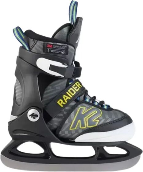 Kids Ice Skates K2 Raider Beam (Black/Yellow - 7C-11C)  - Black;Yellow - Size: 7C-11C UK