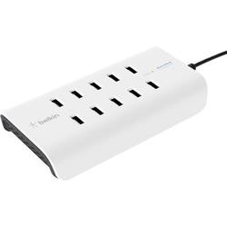 Belkin RockStar USB Ladestation 120 W 10x USB-A Weiß, Schwarz Innenbereich B2B139vf