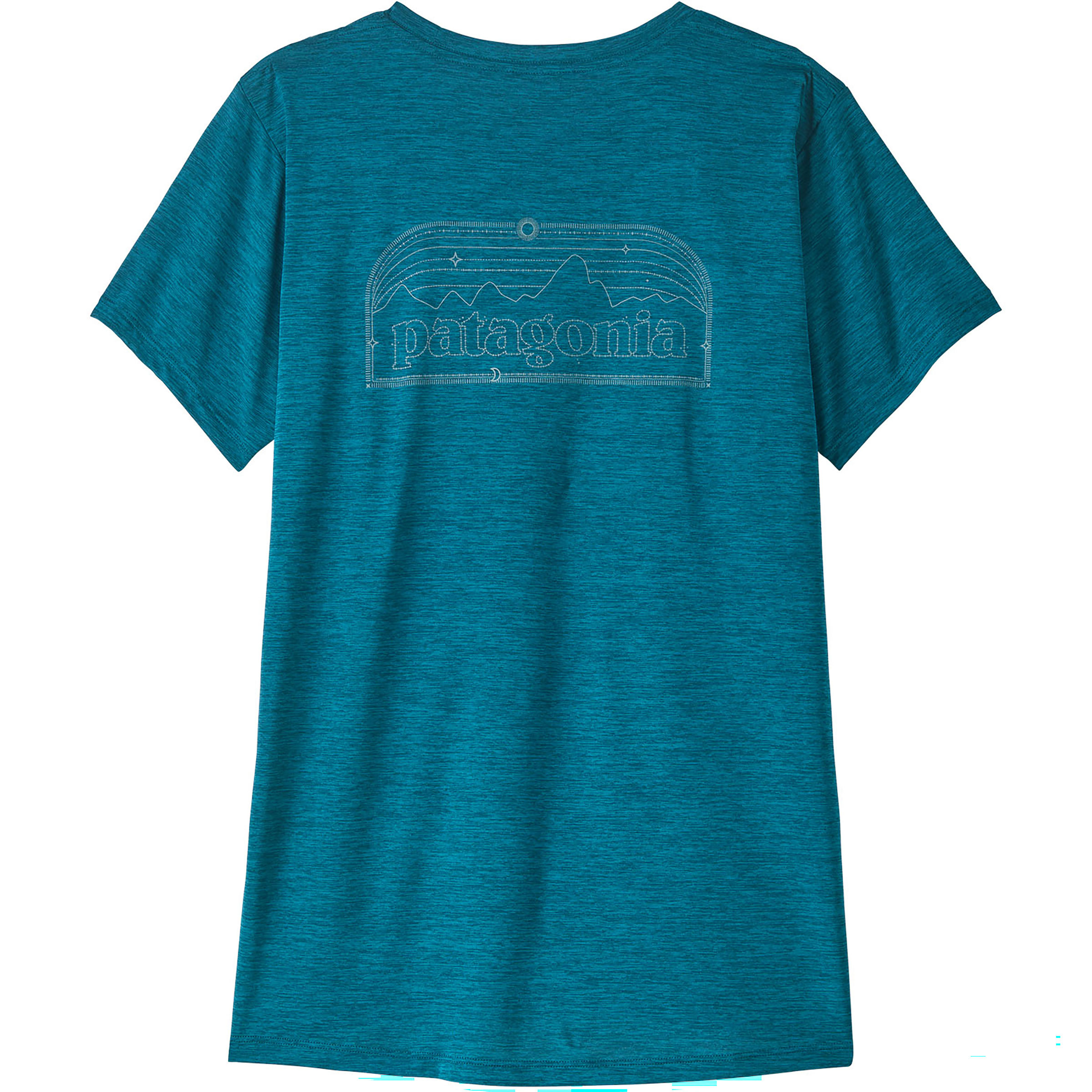 Patagonia Cap Cool Daily P-6 Cosmos Damen T-Shirts blau Größe XS Trekking Geruchsneutralisierend