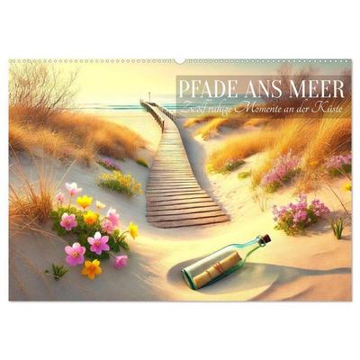Pfade ans Meer (Wandkalender 2027 DIN A2 quer), CALVENDO Monatskalender