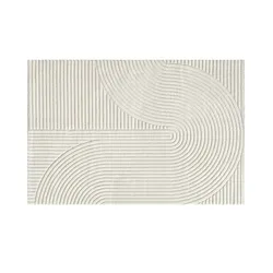 Webteppich  Elio , creme , Synthetische Fasern , Maße (cm): B: 120 H: 1,4