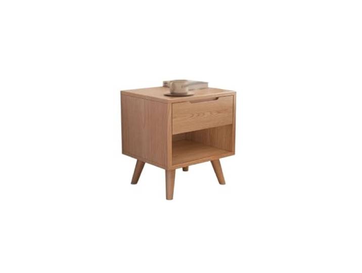 YCCHAH Bett mit Stauraum Nachttisch Aus Massivem Holz, Einfacher Moderner Schlafzimmer-Aufbewahrungsschrank, Kleiner for Den Haushalt, Aufbewahrungsschrank Desktop