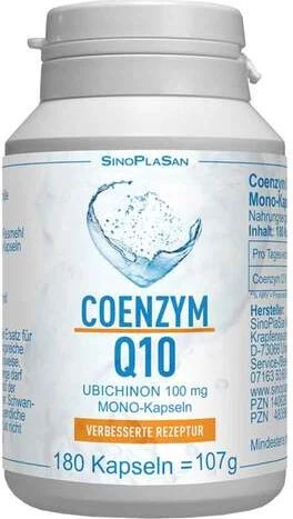 Coenzym Q10 100 mg Ubichinon Mono-Kapseln 180 St Kapseln