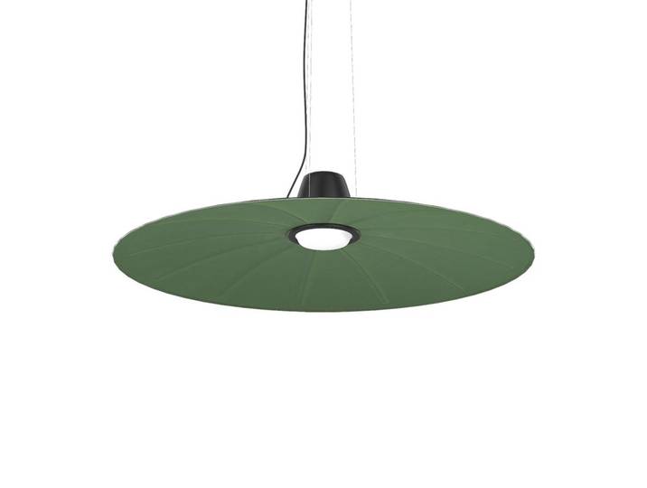 MARTINELLI LUCE lampe à suspension insonorisante LENT (Vert - Tissu)