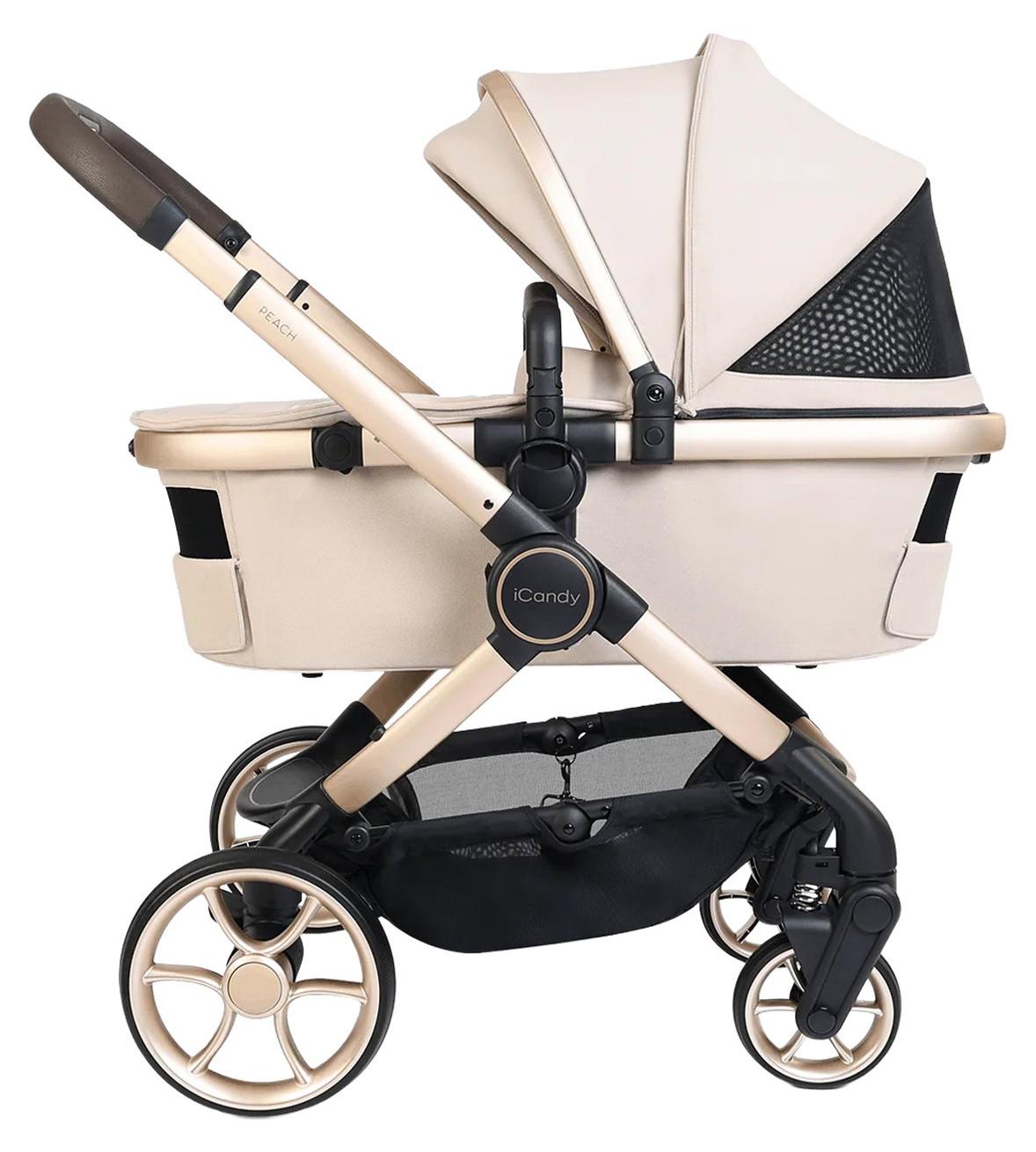 ICandy Peach 8 Kinderwagen 3-in-1 - Complete Travel Bundel - Biscotti / Sandstone