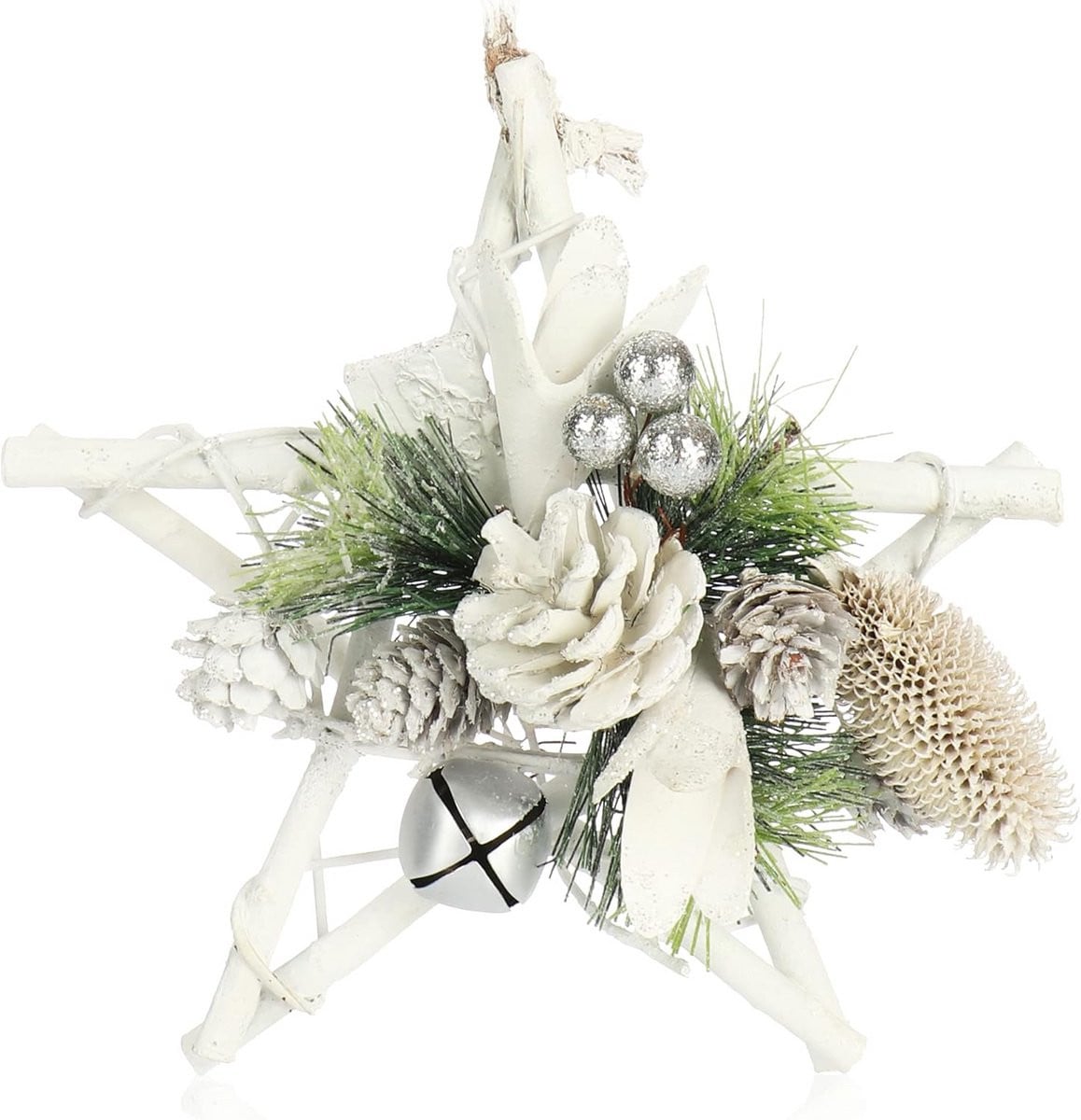 Houten Kersthanger Ster - Decoratie voor Kerstboom en Winterhuis