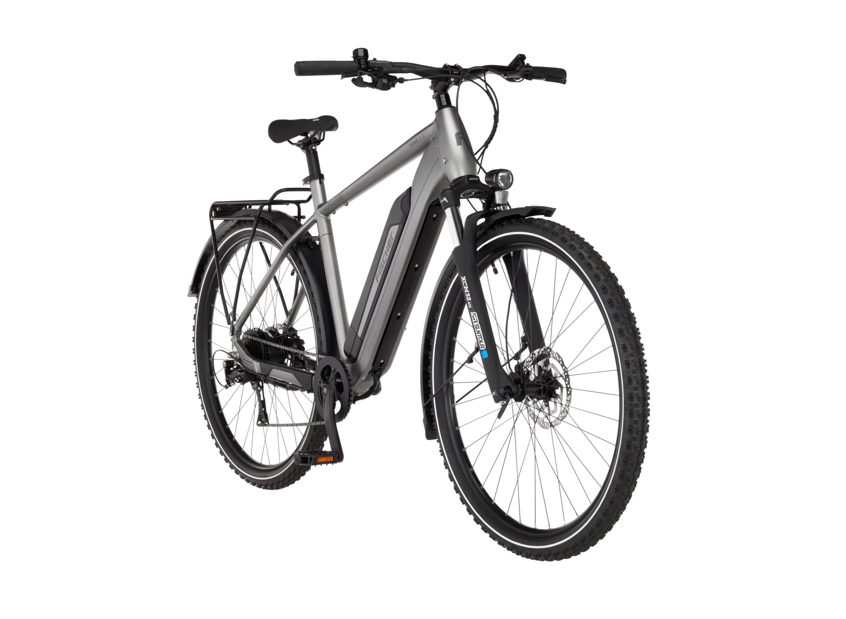 FISCHER E-Bike ATB TERRA 2.2, Rahmenhöhe 55 cm, Akku 459 Wh, Heckmotor, Kettenschaltung