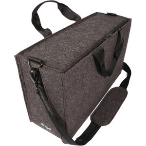 Sigel Laptoptasche Desk Sharing Bag Workspace M/L, dunkelgrau, 100% recycelter Filz, bis 16 Zoll