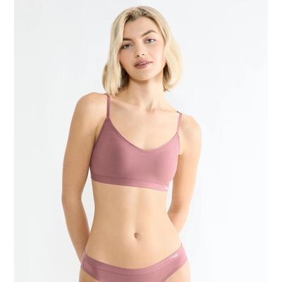 Schalen-BH SLOGGI "FREE Evolve P", Damen, Gr. 1, N-Gr, rosa (date night pink), Single Jersey, Obermaterial: 46% Polyester, 45% Modal, 9% Elasthan, unifarben, BHs Schalen-BH, super weich, dehnfähig, Stretch-Cups