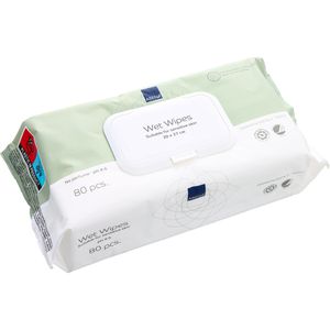 Abena Feuchttücher Feuchtpflegetücher Maxi, unparfümiert, pH-hautneutral, 80 Stück