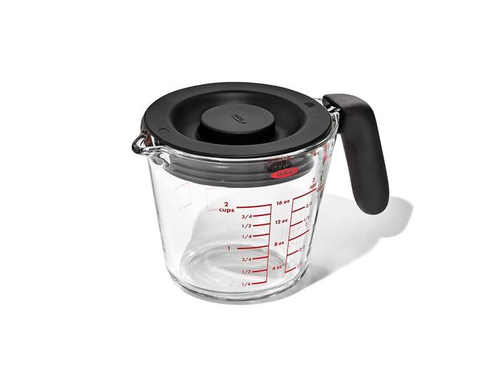 OXO - Maatbeker met deksel glas, 500 ml