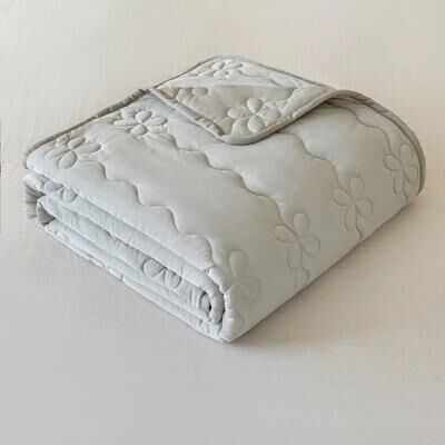 Uplift Picks Pink Summer Cooling Blanket Lightweight Clover Quilted Comforter gray 100x150 Cm