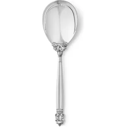 Georg Jensen Acorn Servierlöffel, Servierbesteck, Silber