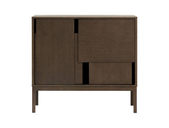 Design House Stockholm Layer Sideboard Dunkle Eiche, 120x110, mit Beinen