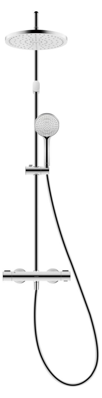 Duravit Doucheset 1000 met Thermostaat, Chroom