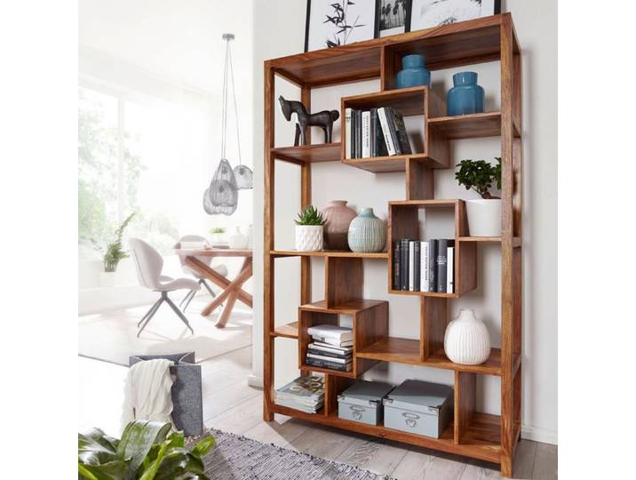 Etagère 115x40x180 cm en sheesham massif
