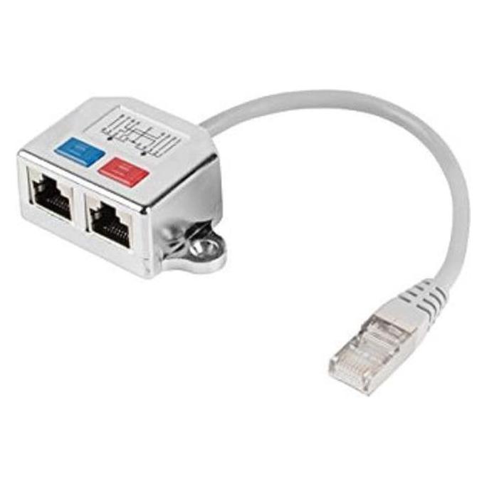 Lanberg AD-0026-S Netzwerksplitter Silber (AD-0026-S)