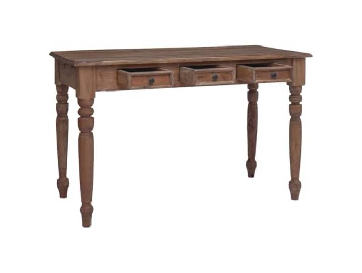 Schreibtisch aus Massivholz, Mahagoni, mit 3 Schubladen, 117 x 57 x 75 cm Vielseitiger Schreibtisch, Konsolentisch oder Flur, langlebiges massives Mahagoni, authentischer Vintage-Look