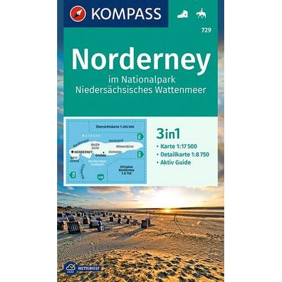 KOMPASS Wanderkarte 729 Norderney im Nationalpark Niedersächsisches Wattenmeer 1:17.500, Sonstige von , KOMPASS Freytag & Berndt, 978-3-99044-614-0